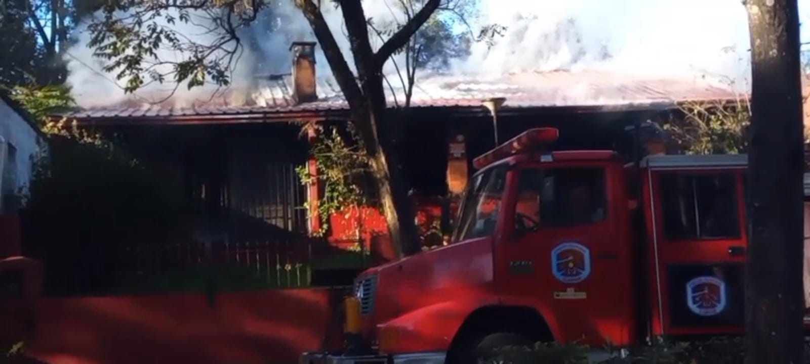 Incendio en una vivienda del barrio Parque de Eldorado